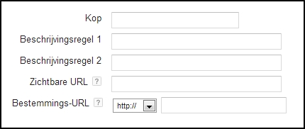 advertenties in adwords