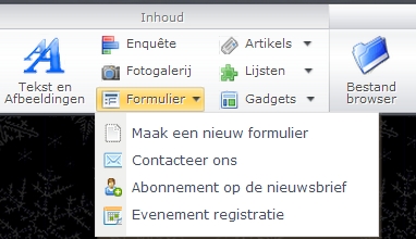 invoegen formulier